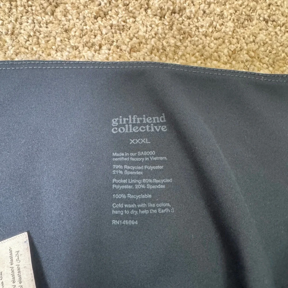 Girlfriend Collective 7/8 Pocket Leggings Midnight Size XXXL Activewear Fitness